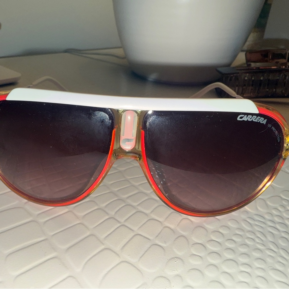Carrera Red and White Sunglasses